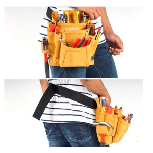 Bolsa de cintura de couro para ferramentas