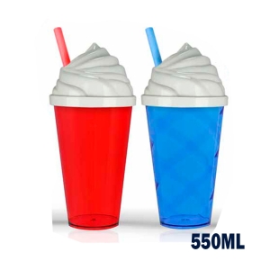 Copo Plástico tampa sorvete 550ml