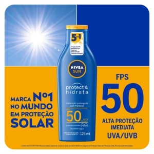 Protetor solar loção nivea 125ml fps50