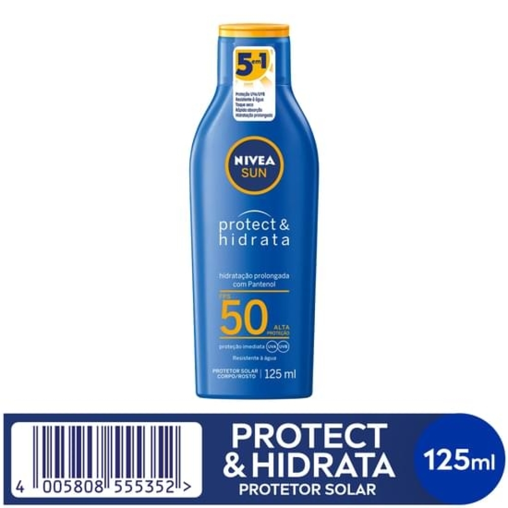 Protetor solar loção nivea 125ml fps50-250ProtetorSolarnivea125mlfps50