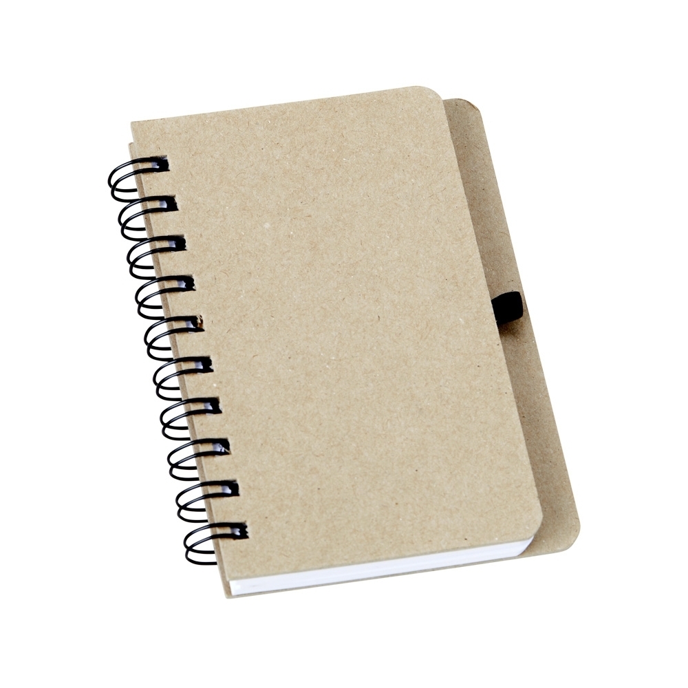 Caderno Kraft com Porta Caneta