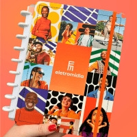 Caderno de disco personalizado.