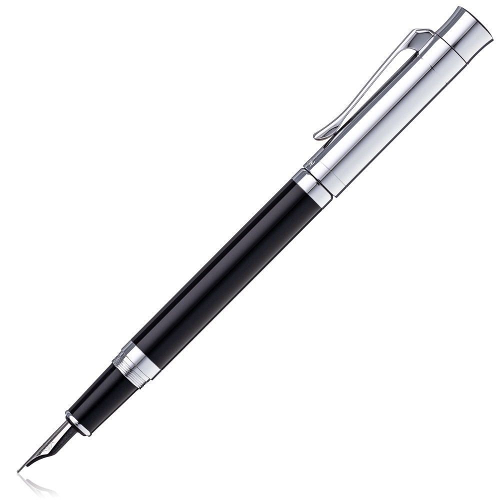 Caneta Metal Tinteiro Preta