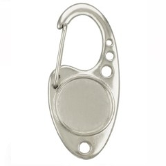 Chaveiro Mosquetão: Mosquetão níquel vazado