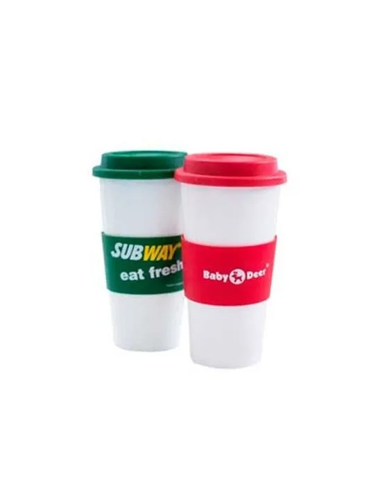 Copo para café com Tampa e Luva 