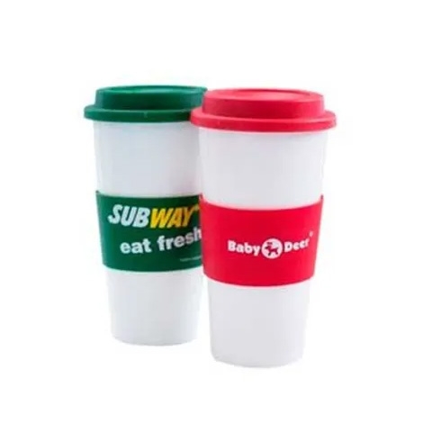 Copo para café com Tampa e Luva 