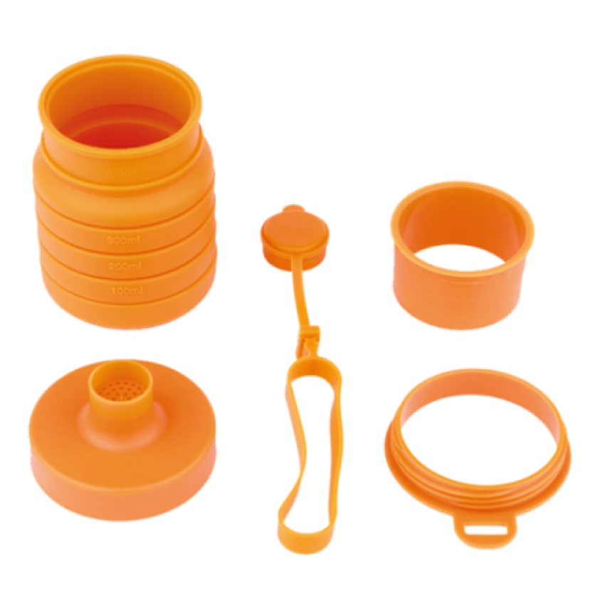 Garrafa Dobrável de Silicone 400 ml