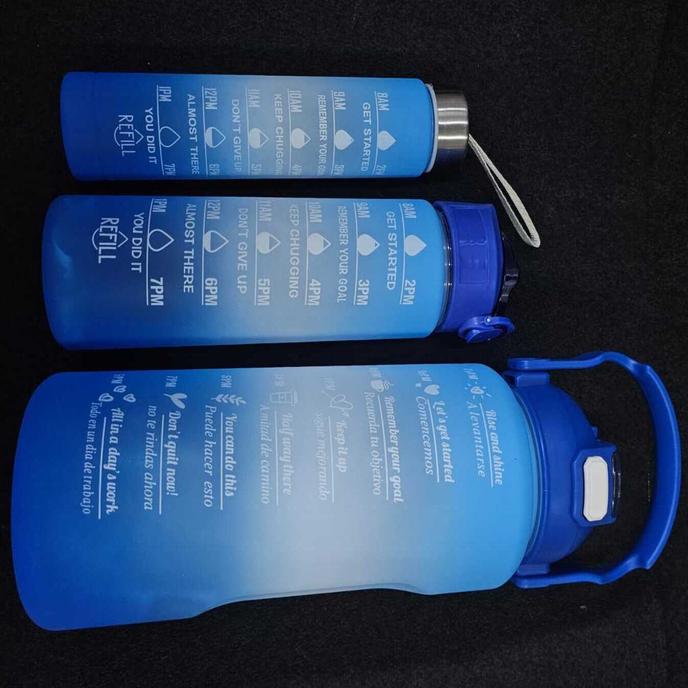 KIT 3 garrafas com frases motivacionais