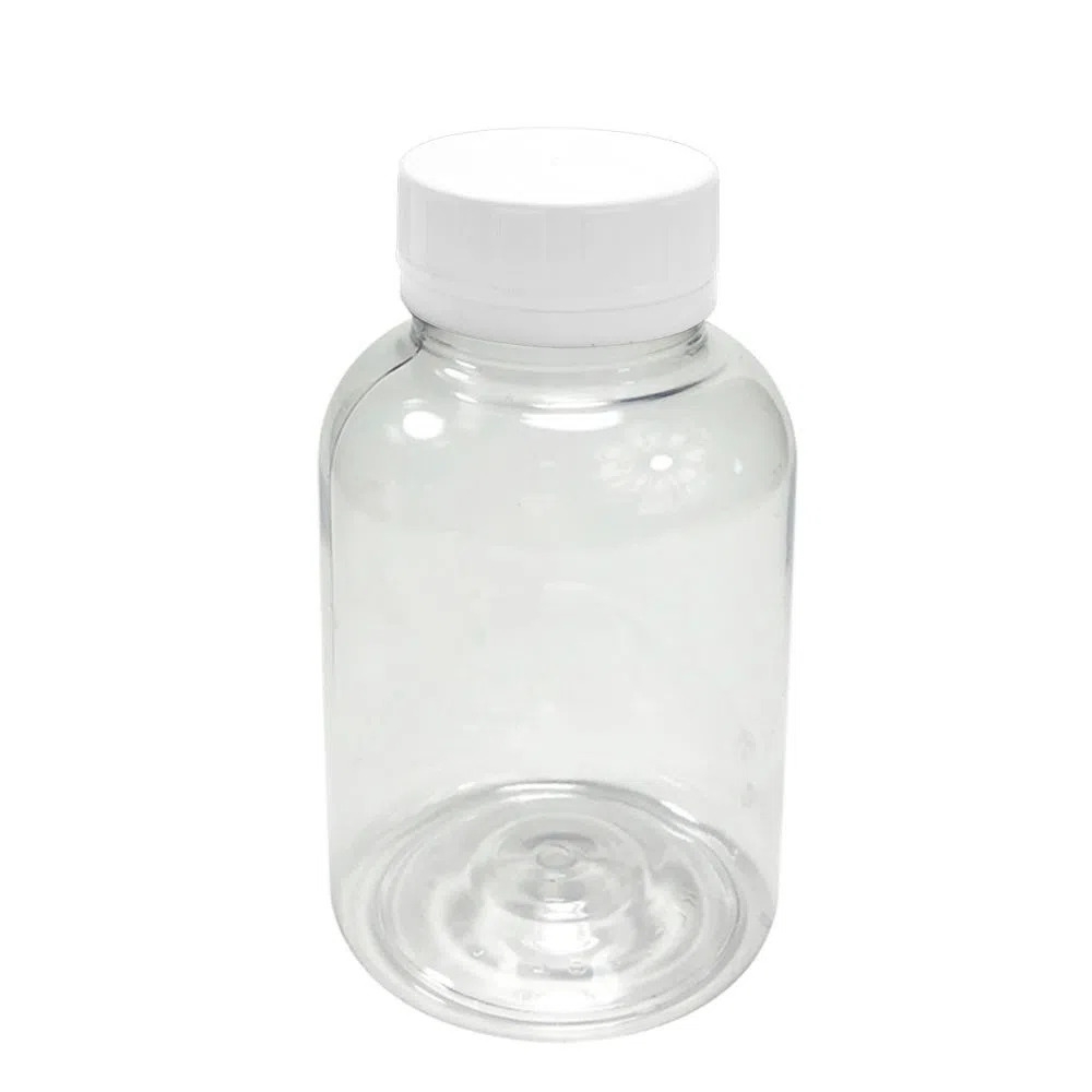 POTE PARA CÁPSULAS PET 200ML COM TAMPA LACRE