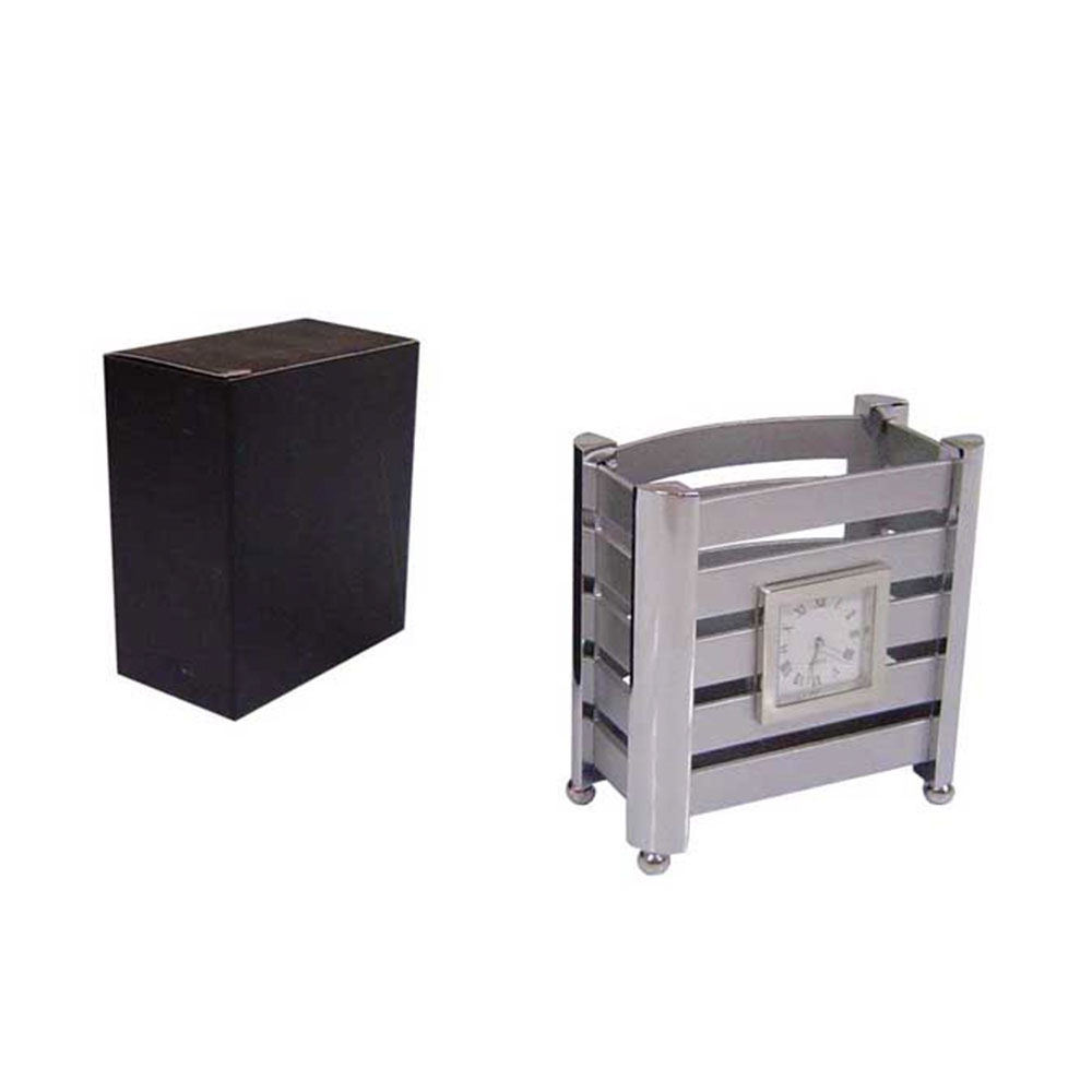 Porta Caneta com Relógio 