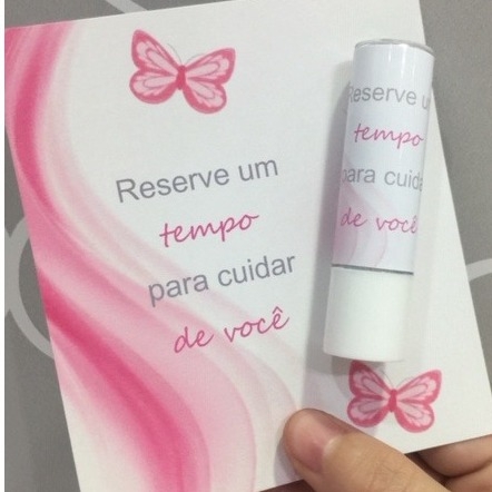 Protetor Labial personalizado + card 